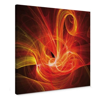 Leinwandbild Chaos Ray rot 