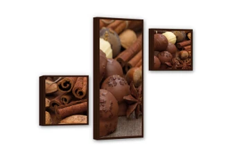 Chocolate Dream 02 Canvas print (3 parts) 