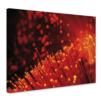 Leinwandbild Lichtfasern abstrakt 