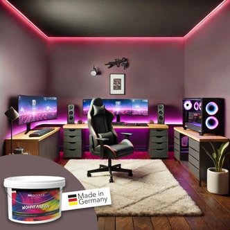 Vægmaling til interiør mat WALLCOVER Farver Lilla 