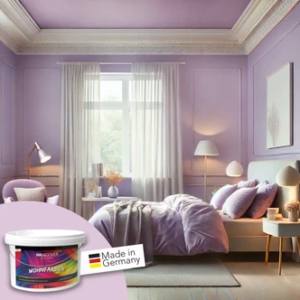 Vægmaling til interiør mat WALLCOVER Farver Lilla 