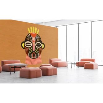 Livingwalls Fototapete Walls by Patel 3 Overseas 4 orange, braun, gelb, rosa 