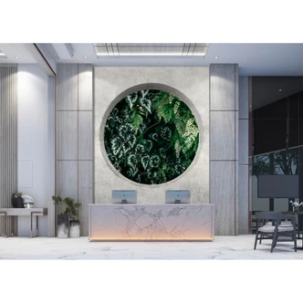 Livingwalls fotomurale Walls by Patel 3 Deep Green 