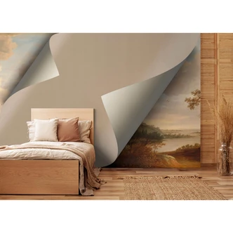 Livingwalls Fototapete Walls by Patel 3 Hidden Places 2 beige, braun, orange, weiß, grün 