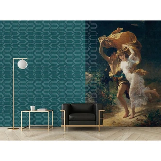 Livingwalls Fototapete Walls by Patel 3 Cortina 3 blau, beige, gelb, grün, weiß Livingwalls Fototapete Walls by Patel 3 Cortina 3 blau, beige, gelb, grün, weiß