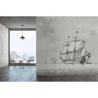 Livingwalls Fototapete Walls by Patel 3 On The Sea 2 grau, schwarz Livingwalls Fototapete Walls by Patel 3 On The Sea 2 grau, schwarz