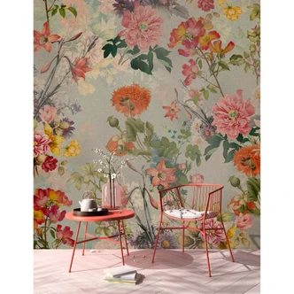 Livingwalls Fototapete Walls by Patel 3 Amélie`S Home1 bunt, grün, orange, rot, gelb 