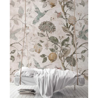 Livingwalls Fototapete Walls by Patel 3 In The Lemontree 1 beige, braun, grün 