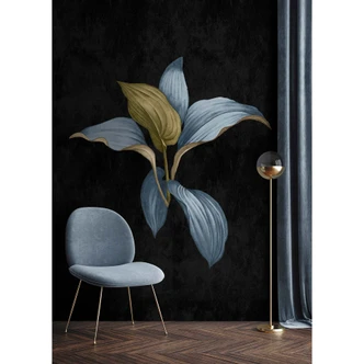 Livingwalls Fototapete Walls by Patel 3 Fiji 3 schwarz, blau, gelb 