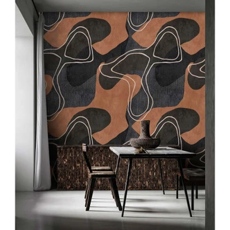 Livingwalls Fototapete Walls by Patel 3 Terra 1 braun, grau, schwarz, beige 