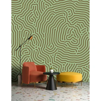 Livingwalls Fototapete Walls by Patel 3 Sahel 1 grün, beige 