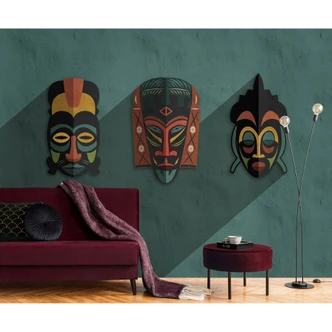 Livingwalls Fototapete Walls by Patel 3 Zulu 3 blau, rot, gelb, grau, grün 