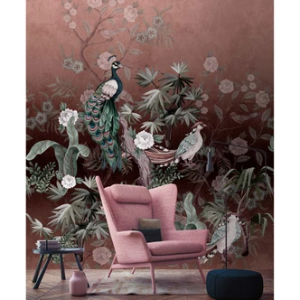 Livingwalls fotomurale Walls by Patel 3 Isola dei pavoni 