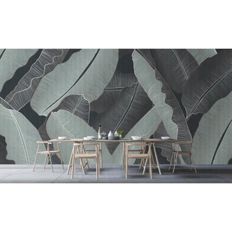 Livingwalls Fototapete Walls by Patel 3 Under Cover 1 grau, grün, weiß 