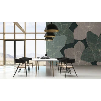 Livingwalls Fototapete Walls by Patel 3 Secret Place 2 grün, grau, gold 