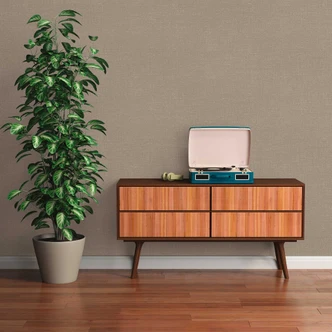 Vliesbehang met fijne textuur in kaki - subtiel behang  