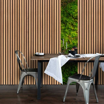 Fototapet i jordtoner med moss- och trälook - non-woven tapet för en naturlig atmosfär 