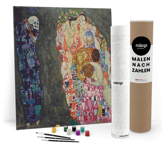 Malen nach Zahlen Leinwandbild - Klimt - Tod und Leben (1911)  