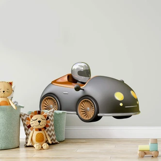 Michel Agullo Race Car (grey) Wall sticker 