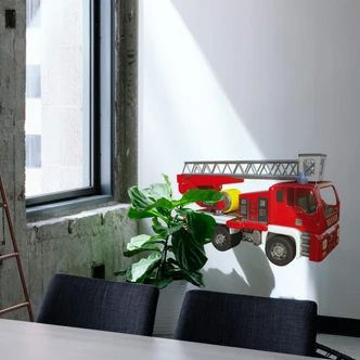 Wallsticker - Michel Agullo - Brandbil 