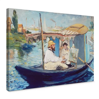 Leinwandbild Manet - Die Barke 