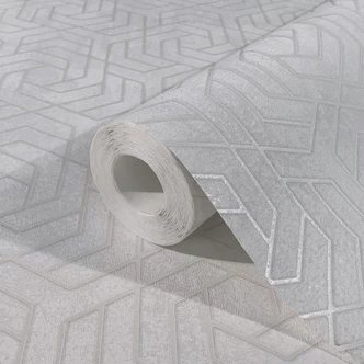 3D look wallpaper grey graphic  