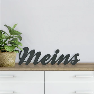 MDF-Holzbuchstaben Meins 