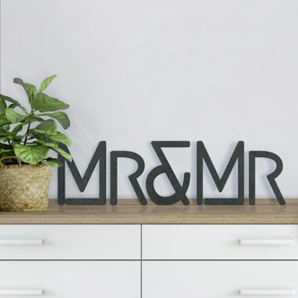 MDF-Letters Mr&Mr Modern 