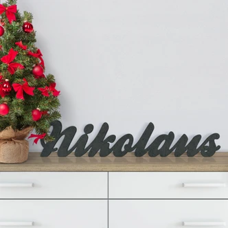 MDF-Holzbuchstaben Nikolaus 