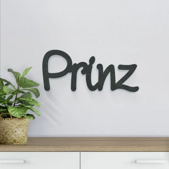 MDF-Holzbuchstaben Prinz 