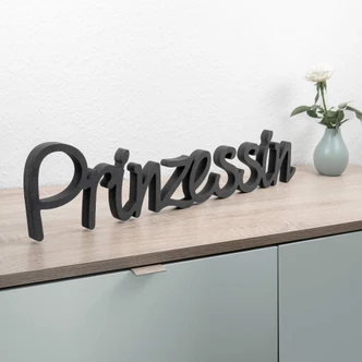 MDF-Holzbuchstaben Prinzessin 