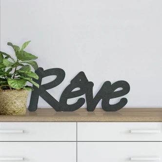 MDF-Holzbuchstaben Rêve 