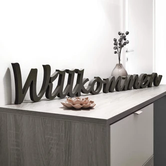 MDF-Holzbuchstaben Willkommen 