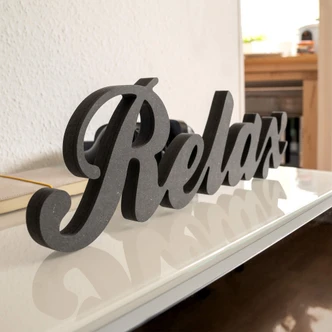 Lettere in legno MDF - Relax 