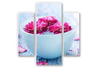 Wandbild Wellness Ambiente (3-teilig) 