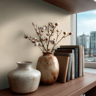 Icke-vävd tapet slät texturerad tapet beige slät vardagsrum sovrum hall kök matsal kontor 