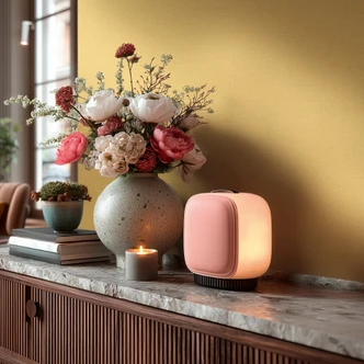 Ikke-vævet tapet gul mat tekstillook almindelig struktureret peel and stick tapet tapet sennepsgul okker varm moderne 