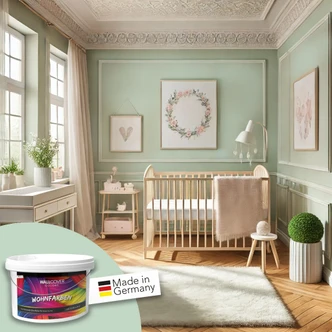 Mint Wandfarbe matt | Innenfarbe in Top-Qualität | Raumharmonie schaffend Mint Wandfarbe matt | Innenfarbe in Top-Qualität | Raumharmonie schaffend
