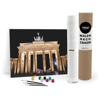 Malen nach Zahlen Leinwandbild - Brandenburger Tor  