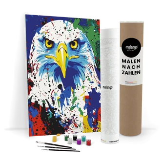 Malen nach Zahlen Leinwandbild - Adler Achim  
