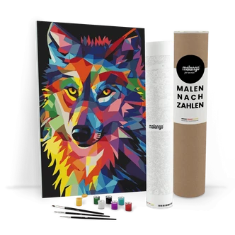 Malen nach Zahlen Leinwandbild - Wolf Wolfgang Malen nach Zahlen Leinwandbild - Wolf Wolfgang