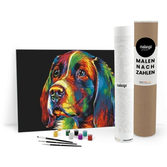 Malen nach Zahlen Leinwandbild - Hund Hannibal Malen nach Zahlen Leinwandbild - Hund Hannibal