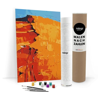 Malen nach Zahlen Leinwandbild - Sandmeer in der Wüste Malen nach Zahlen Leinwandbild - Sandmeer in der Wüste
