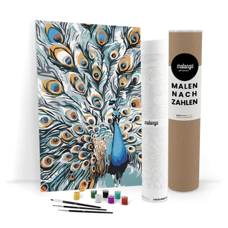 Malen nach Zahlen Leinwandbild - Pfau Pablo Malen nach Zahlen Leinwandbild - Pfau Pablo