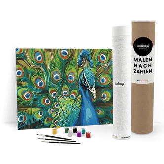Malen nach Zahlen Leinwandbild - Pfau Paolo Malen nach Zahlen Leinwandbild - Pfau Paolo