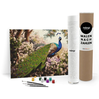 Malen nach Zahlen Leinwandbild - Pfau Patrice Malen nach Zahlen Leinwandbild - Pfau Patrice