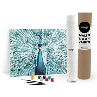 Malen nach Zahlen Leinwandbild - Pfau Patricio Malen nach Zahlen Leinwandbild - Pfau Patricio