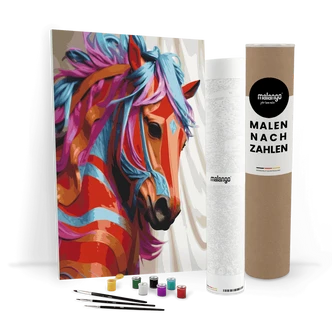 Malen nach Zahlen Leinwandbild - Pferd Pamina Malen nach Zahlen Leinwandbild - Pferd Pamina