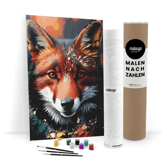 Malen nach Zahlen Leinwandbild - Fuchs Frank  