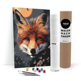 Malen nach Zahlen Leinwandbild - Fuchs Fred  